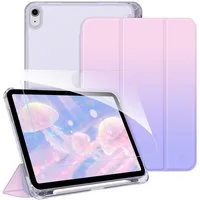 Fintie Tablet-Hülle für iPad 11 Generation 11'' 2025 (A16), iPad 10 Generation 10.9'' 2022, mit Schutzfolie-ultradünne transparente Rückseite Case mit Stifthalter