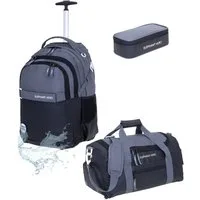 ELEPHANT Schulrucksack Schultrolley Trolley Hero Signature Schulrucksack (3 Teile Set), Rucksacktrolley Schule Rucksack Trolly, Sporttasche, Mäppchen Box +tsm