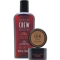 American Crew Haarpflege-Set HOLIDAY DUO-SET, 2-tlg., reinigend, pflegend, vitalisierend, mittlerer Halt, für jeden Haartyp