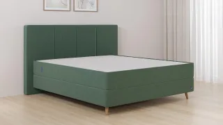 BRUNO Boxspringbett Premium 240x200cm in Grün | Matratzen-Härtegrad: Links H2 / Rechts H2 | mehrfach ausgezeichnet in Design & Qualität