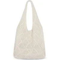 nsihing Schultertasche Damen Häkeltasche für den Sommer, Umhängetasche Netz-Stricktasche