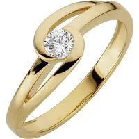 Orolino Fingerring 333/- Gelbgold glanz synth. Zirkonia