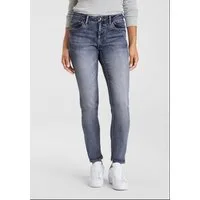 H.I.S 5-Pocket-Jeans ariaMS normale Leibhöhe, Röhrenjeans, mit Used-Waschung, 5-Pocket-Style
