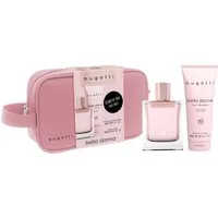 bugatti Duft-Set BELLA DONNA, 3-tlg., Kulturbeutel Set 60ml EdP + 100ml Shower Gel