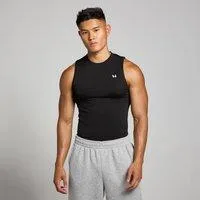 MP Herren Tempo nahtloses Tanktop mit Grafikelement – Schwarz - M