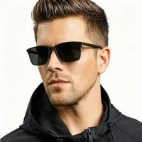 Forrlite Sonnenbrille Herren polarisierte Sonnenbrille Metallgestell UV400 Kat.3 Sportbrille (Herren Polarisierte Sonnenbrille Metallgestell UV400 Kategorie 3 Sportbrille für Autofahren Angeln Wandern)