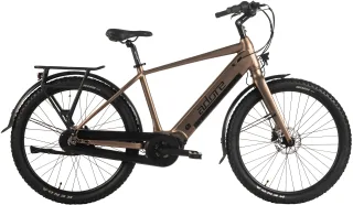 Adore "27,5" Alu Cityfahrrad CX-290 Mittelmotor 75NM / 15Ah Bronze" 8 Gang Shimano Nexus Schaltwerk Nabenschaltung Mittelmotor 250 W Pedelec, Elektrofahrrad für Damen und Herren