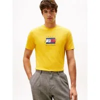 Tommy Hilfiger T-Shirt LINEAR FLAG GRAPHIC Rundhals, regular fit, Jersey