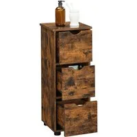 VASAGLE Badkommode Badezimmerschrank, mit 3 Schubladen