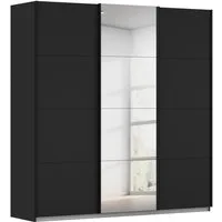 OTTO home Schwebetürenschrank Kleiderschrank Schrank Schlafzimmerschrank Garderobe AGORDO (Breiten 203/271/315/360 cm in drei Griff-Farben - NEU: Farbe SCHWARZ) Top Innenausstattung, in 4 Breiten und 2 Höhen MADE IN GERMANY