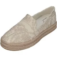 TOMS CAROLINA Espadrille Egret Botanical Eyelet