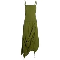 Vishes Sommerkleid Strandkleid Damen Zipfel verstellbar Spaghettiträger Baumwolle Alternative Mode, Boho, Hippie, Ethno, Festival