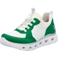 Rieker Sport vegan Slip-On Sneaker, Schlupfschuh, Halbschuh, Freizeitschuh mit Schnellverschluss