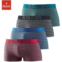 s.Oliver Hipster (Packung, 4-St) knapp sitzende Boxershorts für Herren aus Baumwoll-Mix