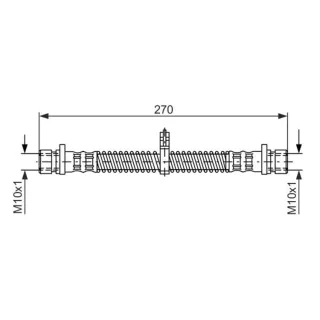 Bosch Bremsschlauch hinten Land Rover Freelander 1