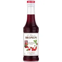 MONIN Getränke-Sirup, Monin Sauerkirsche Sirup ideal für Gebäck und Konfitüren 250ml