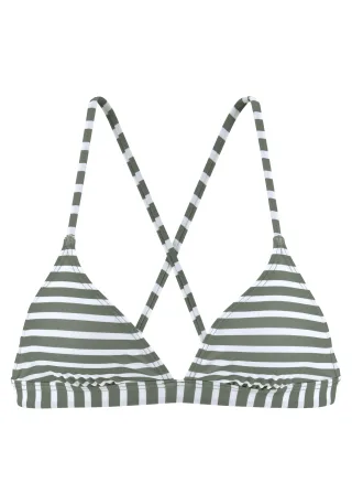 LASCANA - Venice Beach LM exkl. Sport Triangel-Top oliv-stripe - Gr. - 34A