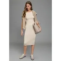 Laura Scott Strickkleid für Frühling und Sommer aus leichter, kühler Viskosemischung mit moderner Midi-Passform