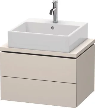 Duravit L-Cube Konsolenwaschtischunterbau wandhängend Taupe Supermatt 620x477x400 mm - LC580508383 LC580508383