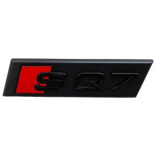 Original Audi SQ7 Q7 Black Edition Emblem Schriftzug Logo Emblem in Schwarz glänzend für Kühlergrill