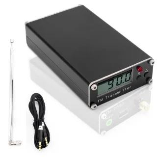 0.5W Frequency Modulation Emitter 76-108Mhz 500mW Digital Display Stereo Transmitting Device Type-C Interface with 2000M
