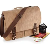 Quadra Messenger Bag Schultasche Umhängetasche Schultertasche, Vintage Optik