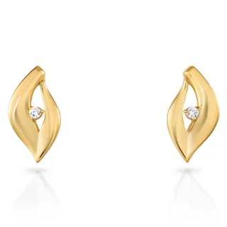 Orphelia 'Mailand' Damen 925 Sterlingsilber Ohrstecker - Gold ZO-7519/G