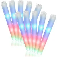 com-four LED Dekolicht, Farbflash-Stick RGB 40 cm lang - Schaumstoffrolle