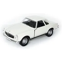 Welly Modellauto MERCEDES-BENZ 1963 230SL Metall Modellauto Modell Auto 3 (Weiss), Spielzeugauto Kinder Geschenk