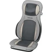 BEURER Shiatsu-Massagesitzauflage MG 320 mit zuschaltbarer Wärmefunktion, Timer und Abschaltautomatik, 3-in-1: Shiatsu-, Luftkompressions- und punktuelle Massage
