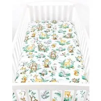 BabyLux Spannbettlaken BABYLUX SPANNBETTLAKEN 60x120 cm Spannbetttuch Baumwolle Kinder Baby, 123. Waldtiere
