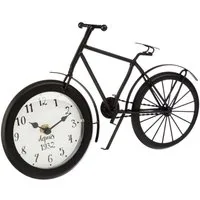 Atmosphera Créateur d'intérieur Uhr Originelle Uhr - Form : Fahrrad - Farbe : SCHWARZ - Atmosphera
