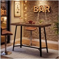 Tribesigns Bartisch 105 cm Bartisch aus Massivholz, Küchenbartisch für Hausbar Esszimmer