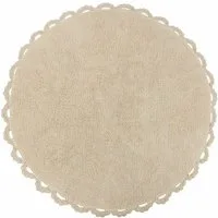Mirabeau Teppich Teppich Arash creme, H/Ø ca. 2/120 cm, Florhöhe: Höhe: 1.50 cm, Höhe: 2.0 mm