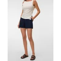 Vero Moda Shorts VMROSIE MW SHORT SHORTS NOOS Viskosemischung, mit Leinen, regular waist, teil-elastisches Bündchen