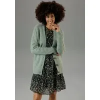 Aniston CASUAL Strickjacke mit Ajourstrickmuster