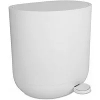relaxdays Kosmetikeimer Mülleimer mit Softclose 7 l, weiß