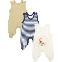 TupTam Strampler TupTam Baby Mädchen Strampler mit Fuß 3er Pack