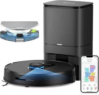 360 S8 Plus [Saug-& Wischroboter 180 Minuten 350ml + 300ml 2.700Pa inkl. Absaugstation] schwarz
