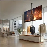 Maclean TV-Deckenhalterung MC-803 23" bis 100" Zoll, (bis 100,00 Zoll, Universal TV Deckenhalterung 23"-100" bis 50kg)