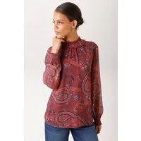 Aniston CASUAL Schlupfbluse mit großflächigen, trendfarbenen Paisley-Muster - NEUE KOLLEKTION