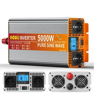 [EU Direct] HOULI 2500W(Peak 5000W) Pure Sine Wave Inverter DC 24V To AC 220V High Power Solar Power Converter For RV Ho
