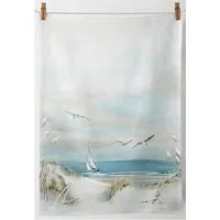 Ambiente® Geschirrtuch Sailing at sea, (1-tlg., 1-teilig), Geschirrtücher ca.50x70cm Baumwolle