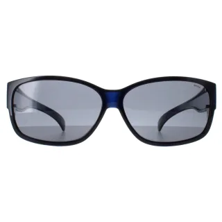 INVU Rectangle Unisex Transparent Blau Blau Polarisiert E2401