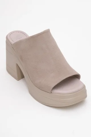 Nola Leder Plateau Mules (Women)