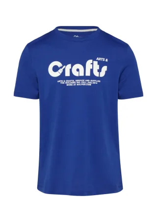 s.Oliver Red Label - T-Shirt mit Frontprint blau - Gr. - M