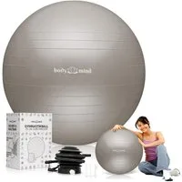 Body & Mind Gymnastikball Fitnessball Gymnastikball Yoga Pilates Ball Anti-Burst mit Pumpe