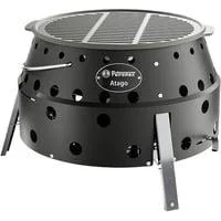 Holzkohlegrill Atago Black Edition schwarz/edelstahl, Ø 34cm
