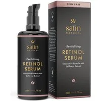 Satin Naturel Gesichtsserum Retinol Bio Serum hochdosiert Für sichtbar glattere, strahlende Haut, Mit Retinol, Hyaluron, Niacinamid & Bio Aloe Vera
