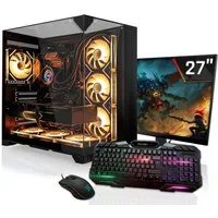 SYSTEMTREFF Intel Core i7-14700F mit Nvidia GeForce RTX 5060 8GB Gaming-PC-Komplettsystem (27", Intel 14700F 14700F, Nvidia GeForce RTX 5060, 32 GB RAM, 1000 GB SSD)